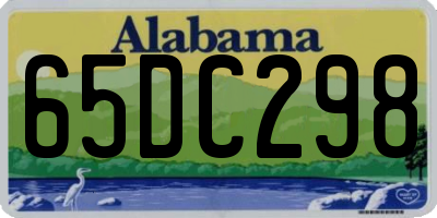 AL license plate 65DC298
