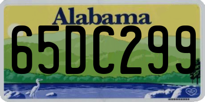 AL license plate 65DC299