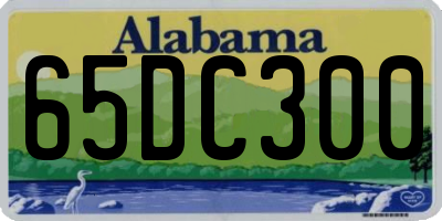 AL license plate 65DC300