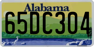 AL license plate 65DC304
