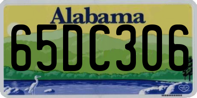 AL license plate 65DC306
