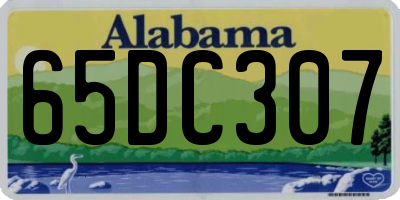 AL license plate 65DC307