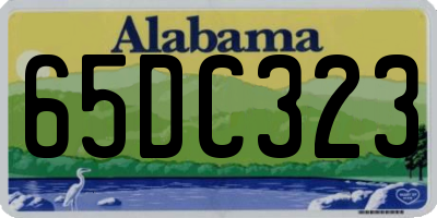 AL license plate 65DC323