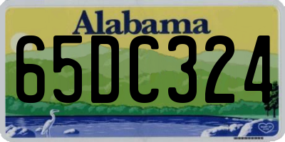 AL license plate 65DC324