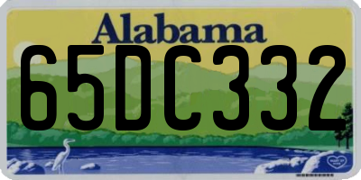 AL license plate 65DC332