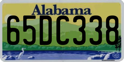 AL license plate 65DC338
