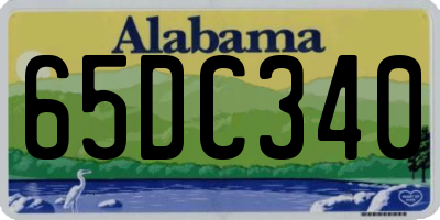 AL license plate 65DC340