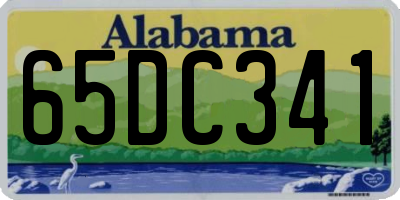 AL license plate 65DC341