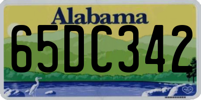 AL license plate 65DC342