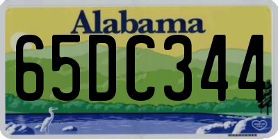AL license plate 65DC344
