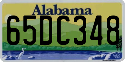 AL license plate 65DC348