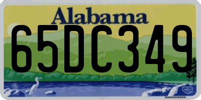 AL license plate 65DC349