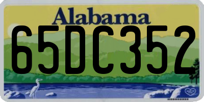 AL license plate 65DC352