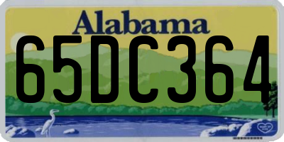 AL license plate 65DC364