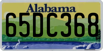 AL license plate 65DC368