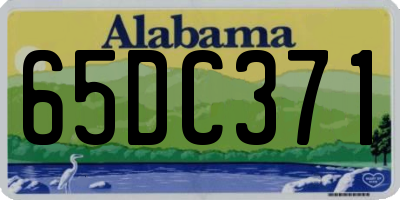 AL license plate 65DC371