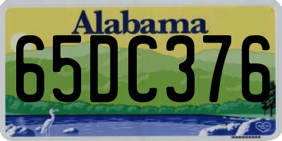 AL license plate 65DC376