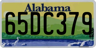 AL license plate 65DC379