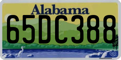 AL license plate 65DC388