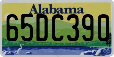AL license plate 65DC390