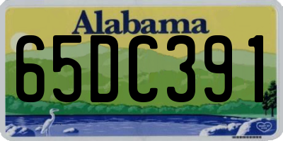 AL license plate 65DC391