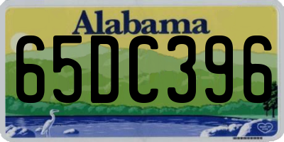 AL license plate 65DC396