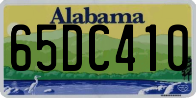 AL license plate 65DC410