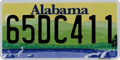 AL license plate 65DC411