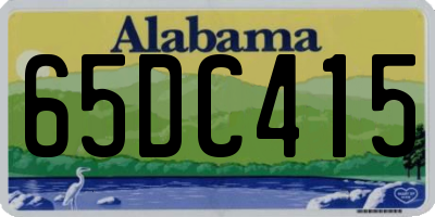 AL license plate 65DC415