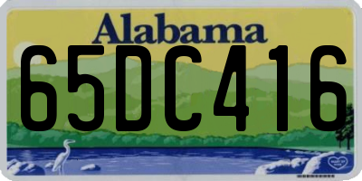 AL license plate 65DC416