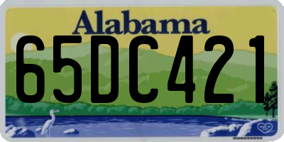 AL license plate 65DC421