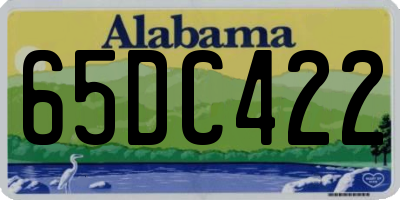 AL license plate 65DC422