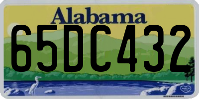 AL license plate 65DC432