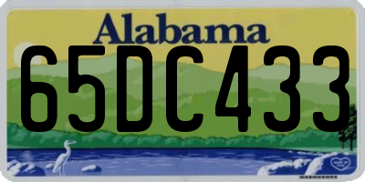 AL license plate 65DC433