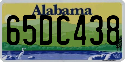 AL license plate 65DC438