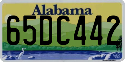 AL license plate 65DC442