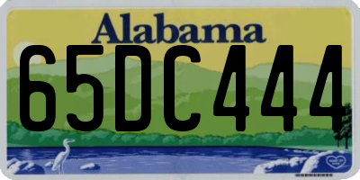 AL license plate 65DC444