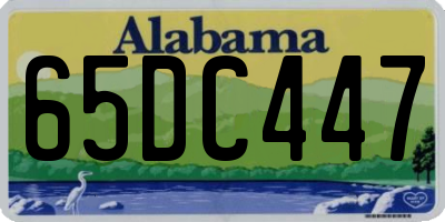 AL license plate 65DC447
