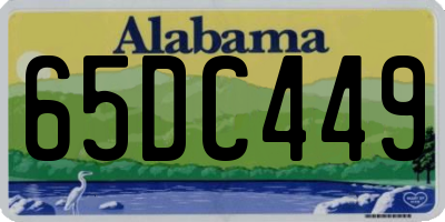 AL license plate 65DC449