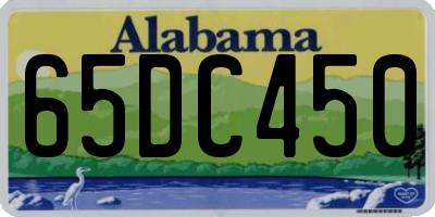 AL license plate 65DC450