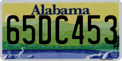 AL license plate 65DC453