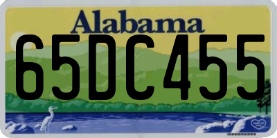 AL license plate 65DC455