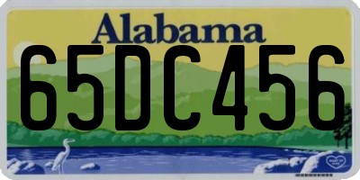 AL license plate 65DC456
