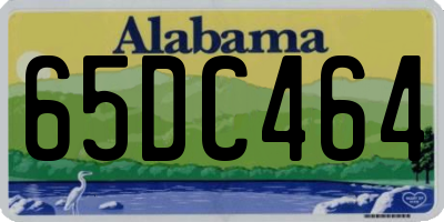 AL license plate 65DC464