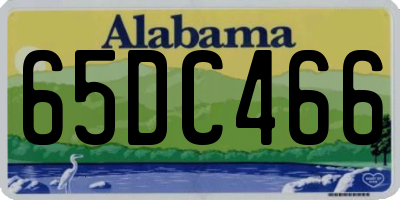 AL license plate 65DC466
