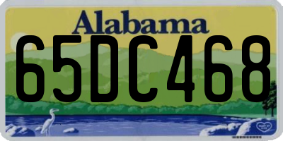 AL license plate 65DC468