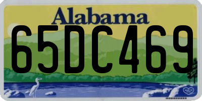 AL license plate 65DC469