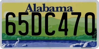 AL license plate 65DC470