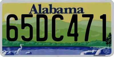 AL license plate 65DC471