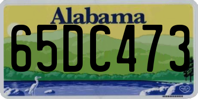 AL license plate 65DC473